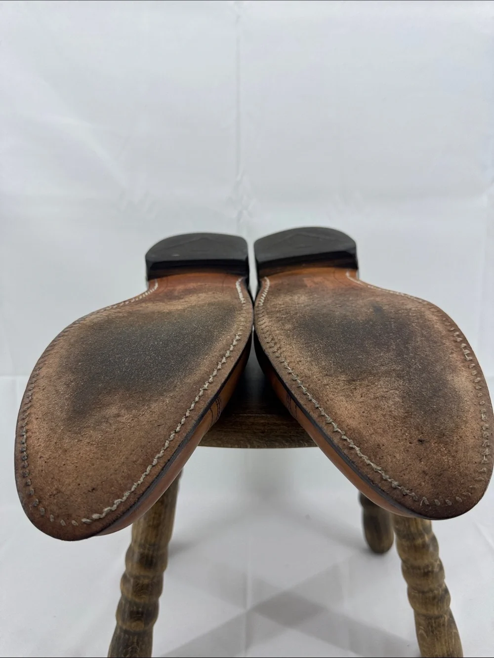 Allen Edmonds Mens Brookwood Leather Cap Toe Dress Shoes in Cognac, sz 11